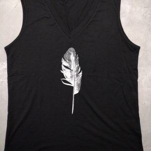 Feather Sleeveless Top