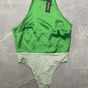 Satin High Neck Bodysuit