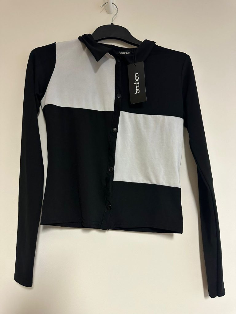 Block Check Collared Slinky Shirt