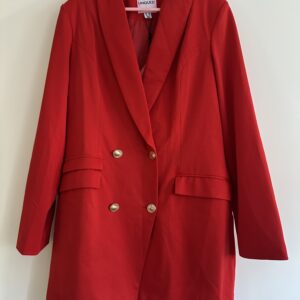 Luxe Stain Breasted Asymmetric Blazer Dress