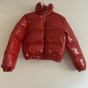 Cropped Vinyl Puffer