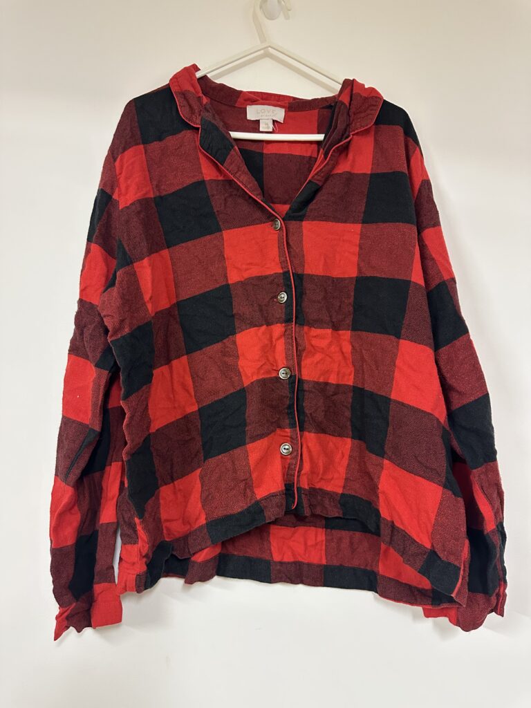 Buffalo Plaid Print Sleep Flannel pyjama set