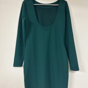 Long Sleeve Open Back Dress