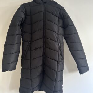 Faux Fur Trim Longline Puffer Jacket