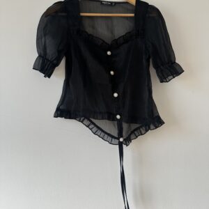 Sheer Rushed Blouse