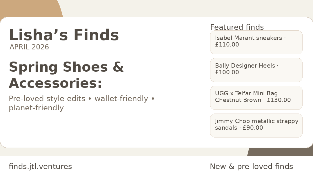 Spring Shoes & Accessories: Pre-Loved Designer Finds to Refresh Your Outfits