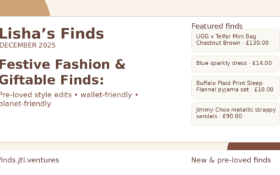Festive Fashion & Giftable Finds: Sparkle, Cosy Sets and Statement Accessories