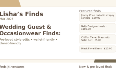 Wedding Guest & Occasionwear Finds: Pre-Loved Dresses, Heels and Metallic Sandals