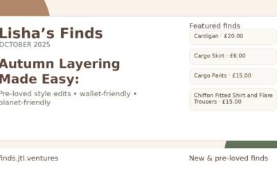 Autumn Layering Made Easy: Pre-Loved Cardigans, Cargos & Transitional Finds
